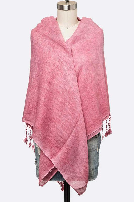 Fringe Laced Viscose Shawl Scarf LA Jewelry Plaza