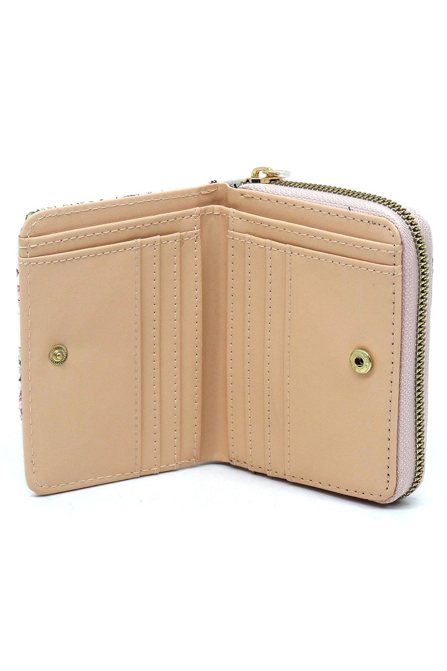 Fashion Accordion Bi-fold Faux Vegan Leather Wallet