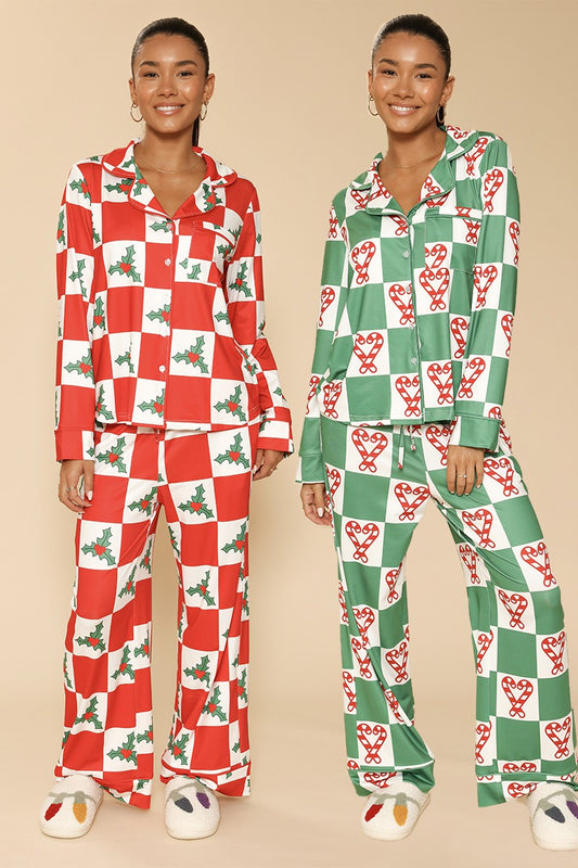 Holiday Christmas pajama set  DAME BOHEME