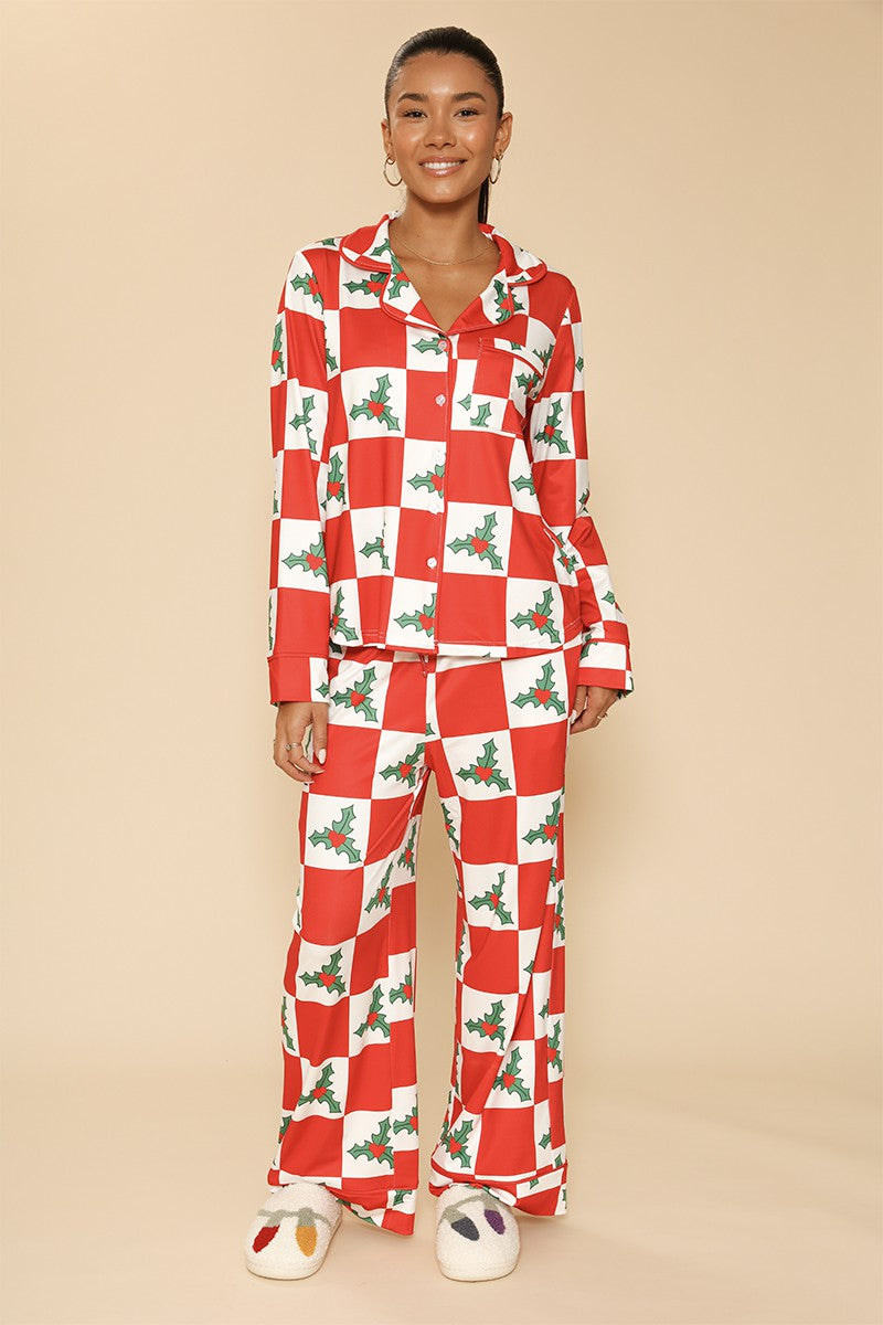 Holiday Christmas Pajama Set  DAME BOHEME