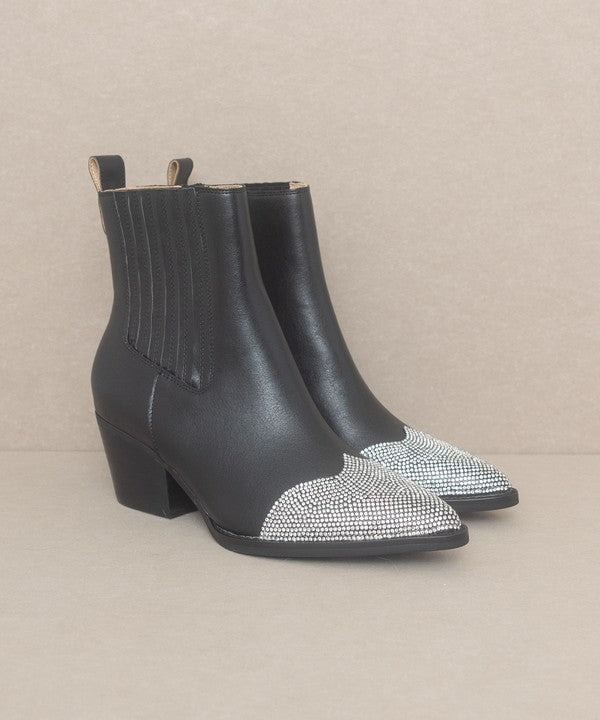 OASIS SOCIETY Zuri - Rhinestone Toed Booties