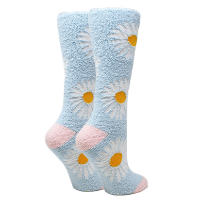 Daisy Women's Fuzzy Crew Socks Oooh Yeah Socks
