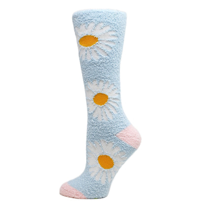 Daisy Women's Fuzzy Crew Socks Oooh Yeah Socks
