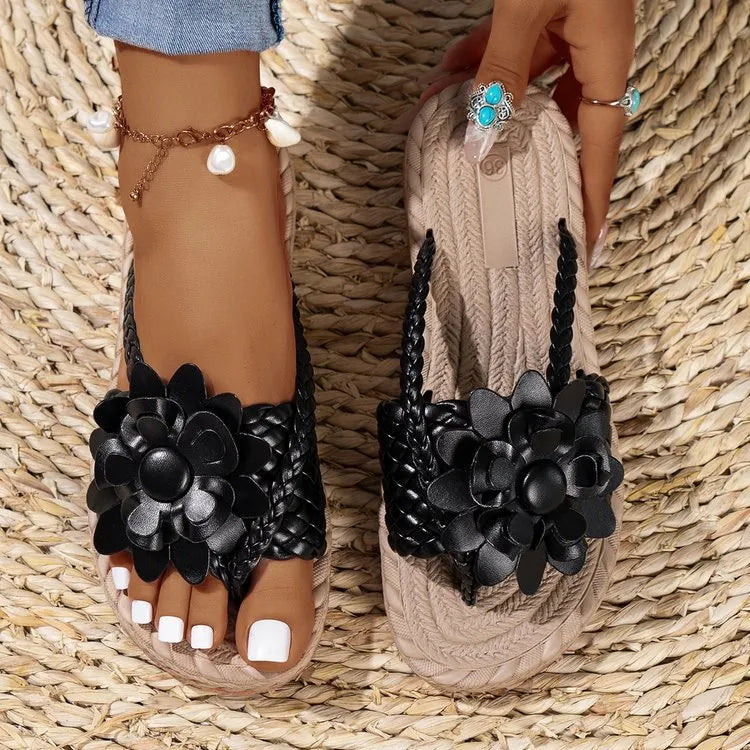 Floral Embellished Comfort Slide Sandals Trendsi