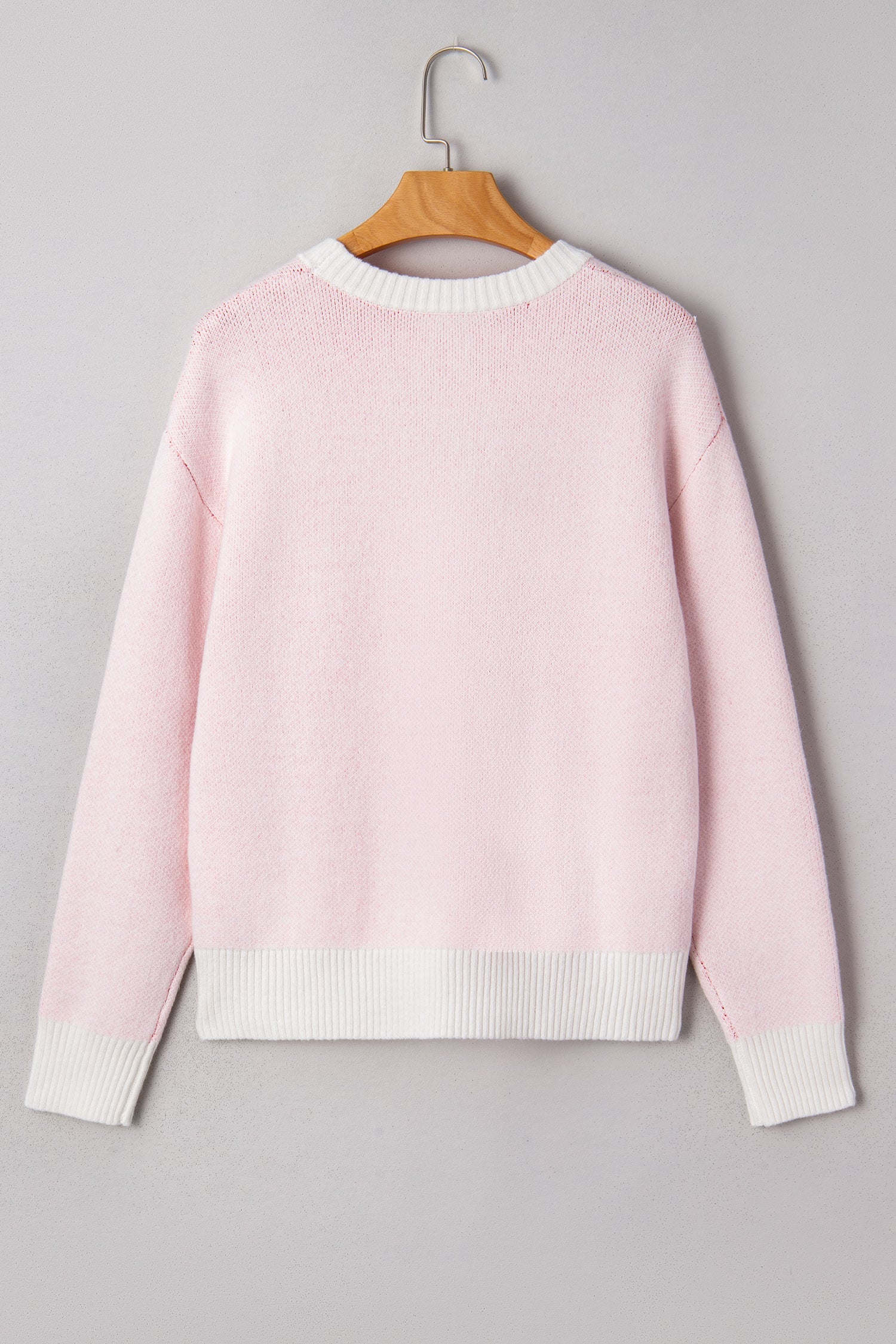 Nevaeh Cherry Pattern Drop Shoulder Sweater  DAME BOHEME
