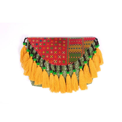 Embroidered Tassel Boho Crossbody Bag - Thailand  DAME BOHEME