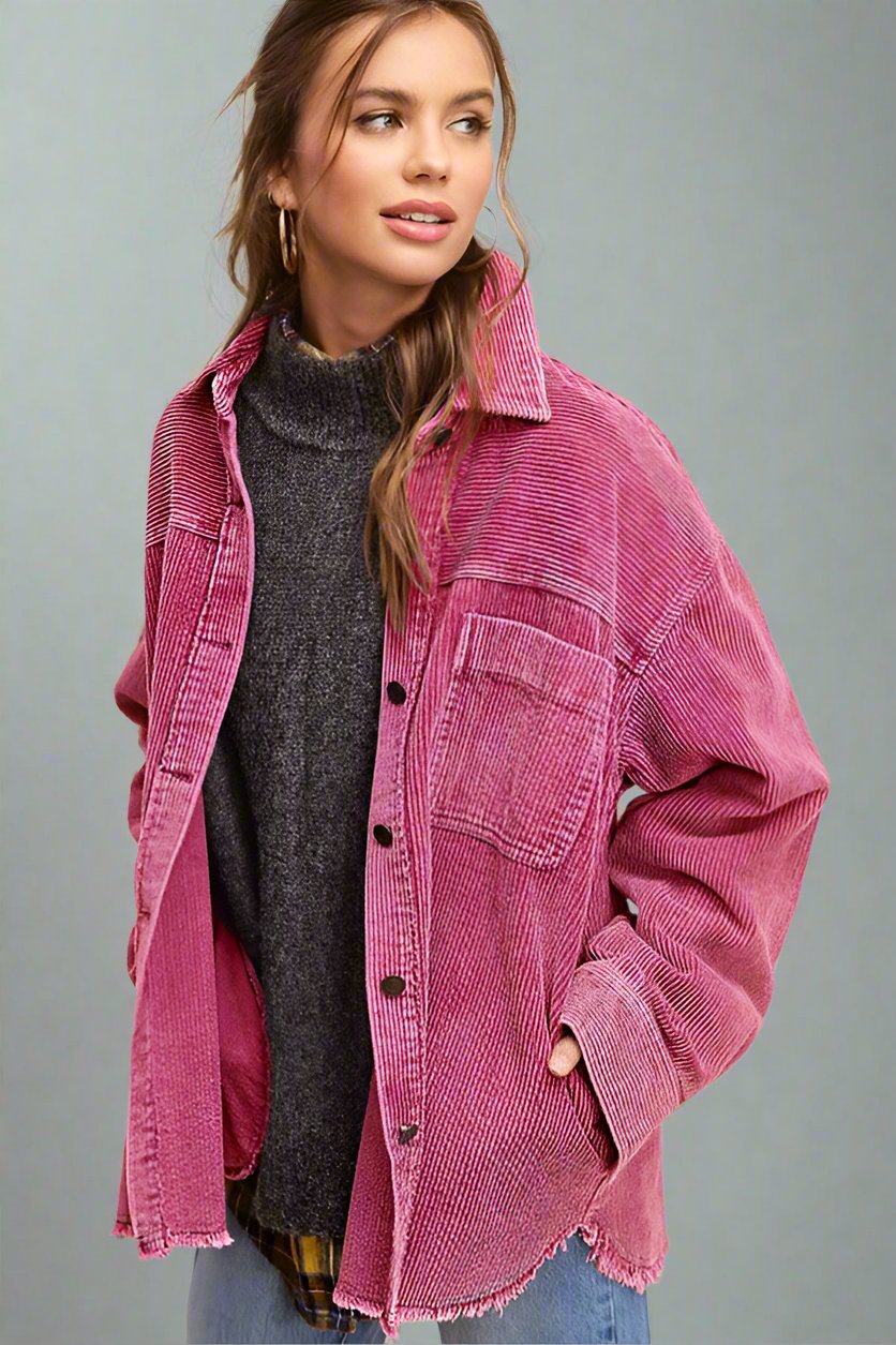 Daisy Oversized Corduroy Jacket