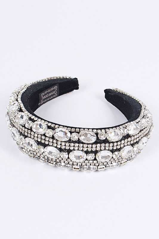 Iconic Mix Crystal Statement Headband LA Jewelry Plaza