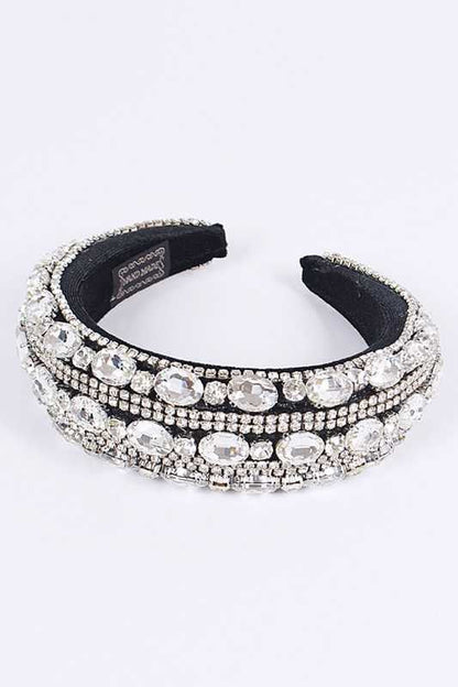 Iconic Mix Crystal Statement Headband LA Jewelry Plaza