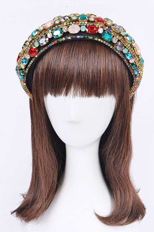 Iconic Mix Crystal Statement Headband LA Jewelry Plaza