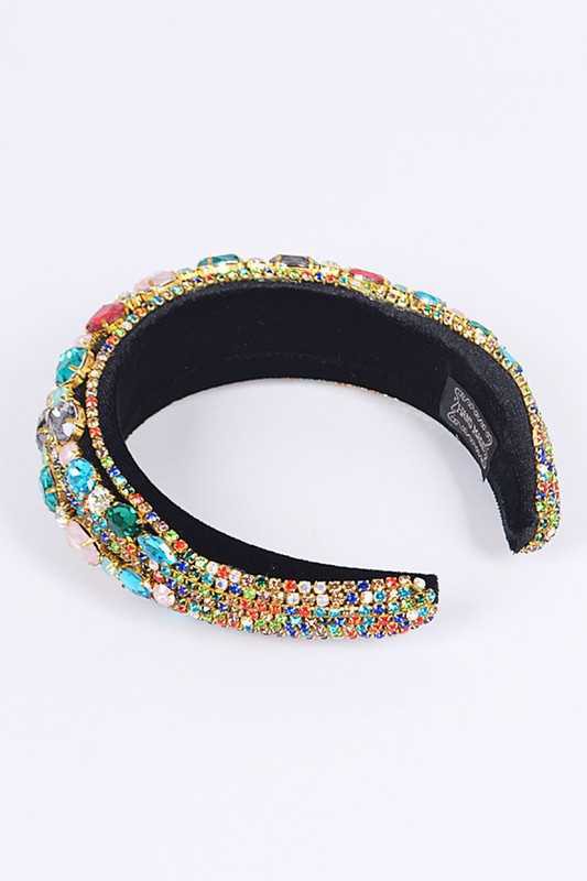 Iconic Mix Crystal Statement Headband LA Jewelry Plaza