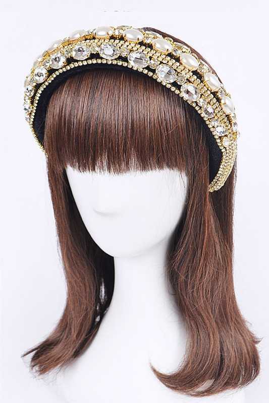 Iconic Mix Crystal Statement Headband LA Jewelry Plaza