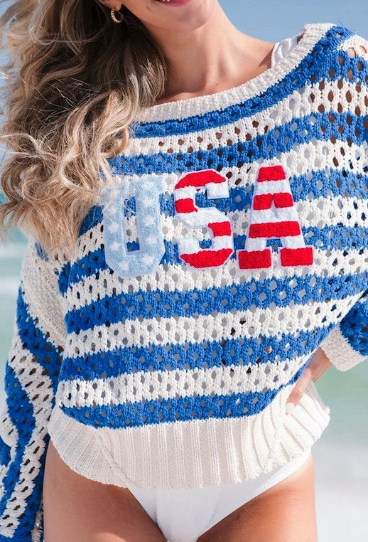 Miss Sparkling USA Cover-up top  DAME BOHEME