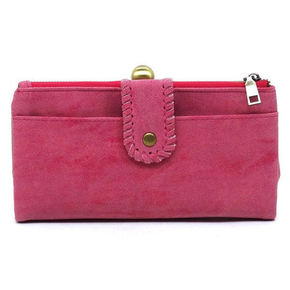 Kiss Lock Crossbody Clutch Cell Phone Faux Vegan Leather Wallet Fashion World