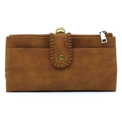Kiss Lock Crossbody Clutch Cell Phone Faux Vegan Leather Wallet Fashion World