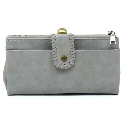 Kiss Lock Crossbody Clutch Cell Phone Faux Vegan Leather Wallet Fashion World