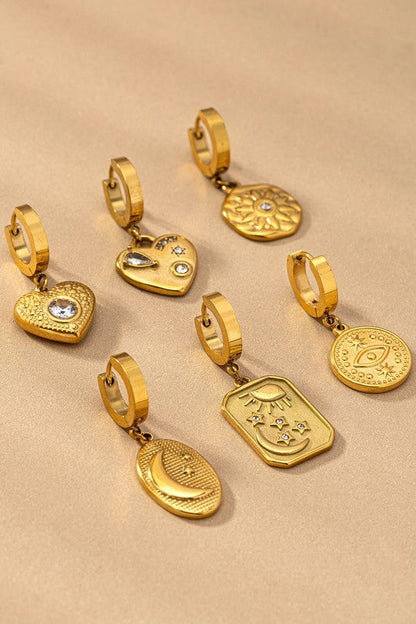 Waterproof Stainless Steel Rhinestones Charm Earrings LA3accessories