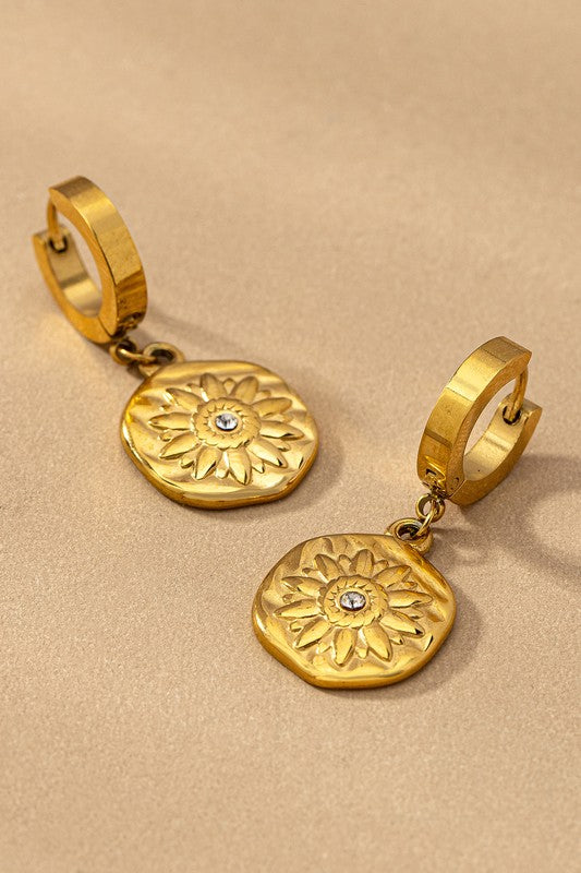 Waterproof Stainless Steel Rhinestones Charm Earrings LA3accessories