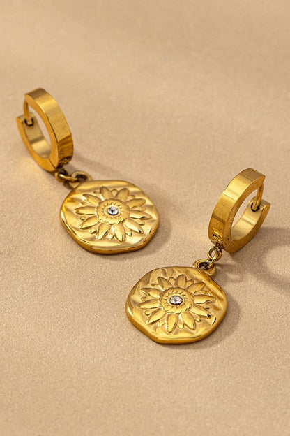 Waterproof Stainless Steel Rhinestones Charm Earrings LA3accessories