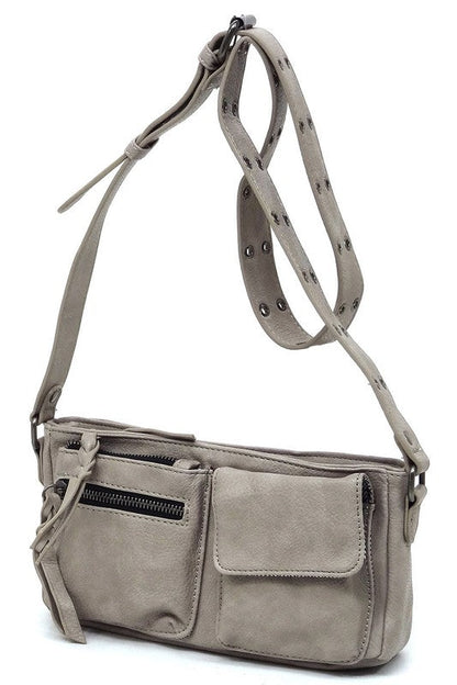 Fashion Buckle Strap Faux Vegan Leather Crossbody Bag Fashion World