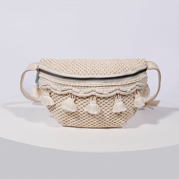 Esme Crochet Tassel Sling Bag Aili's Corner