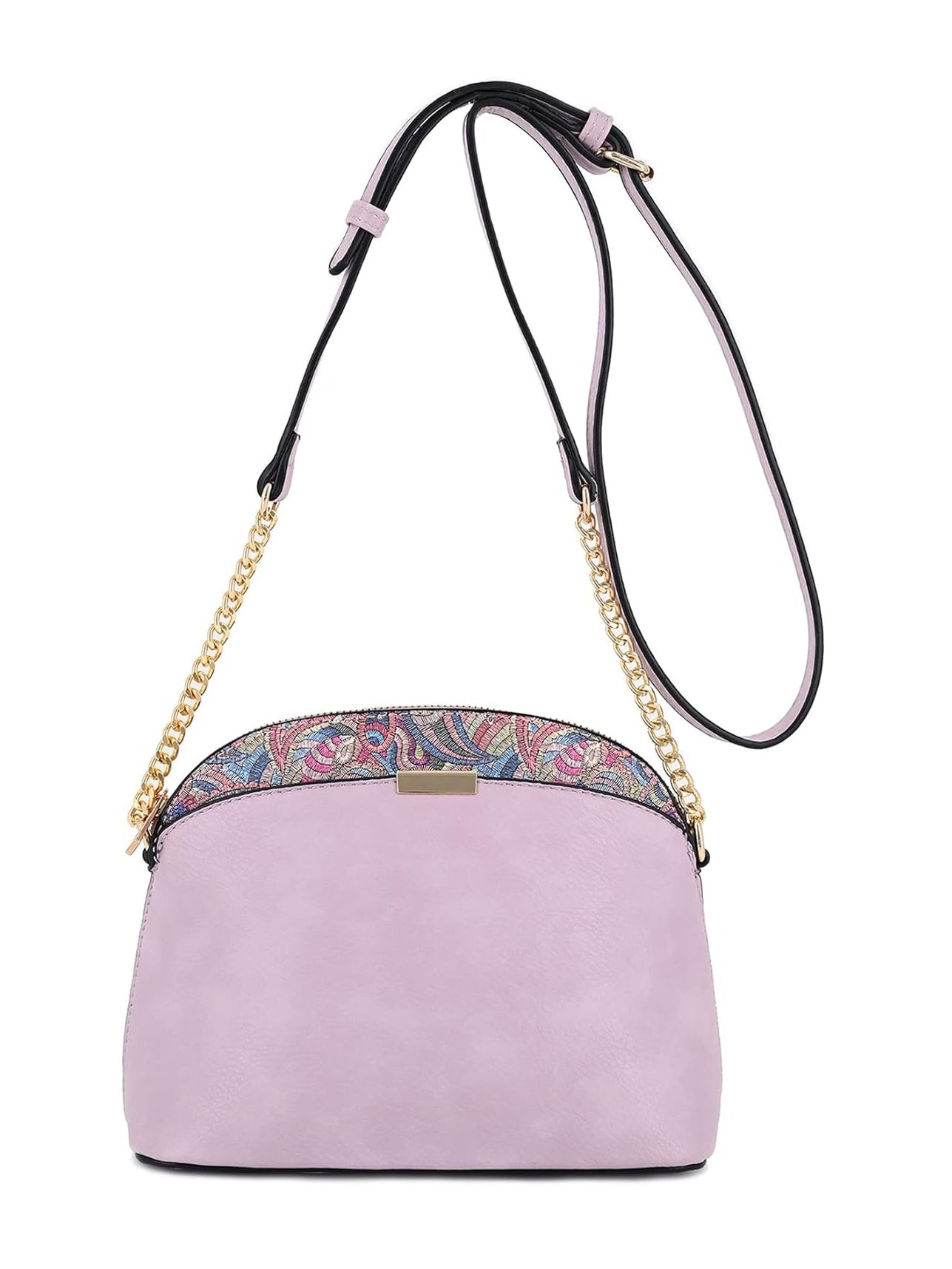 Paisley Accent Small Dome Boho Crossbody Bag Fashion World