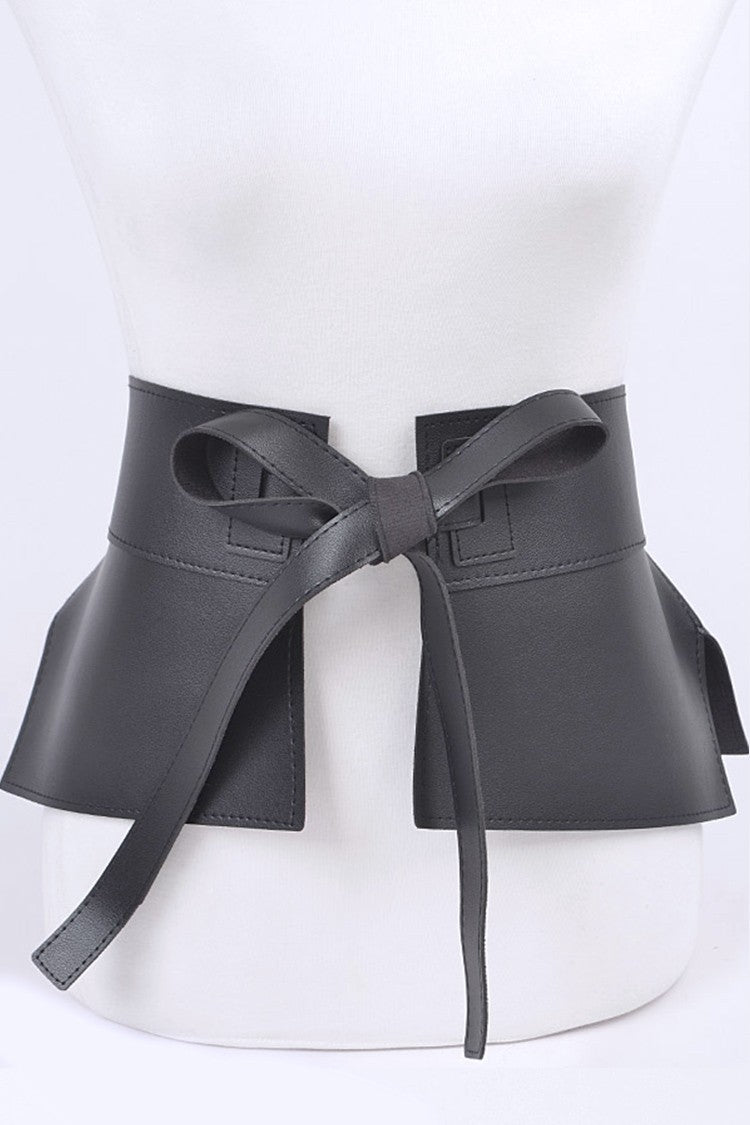Iconic Faux Leather Skirt Tie Belt Artini Accessories