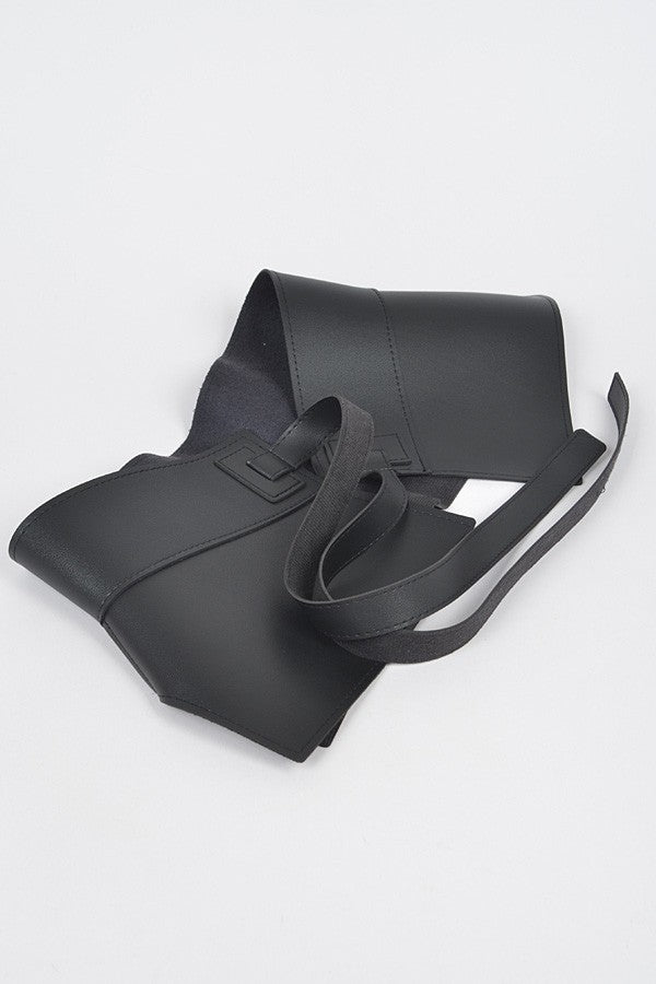 Iconic Faux Leather Skirt Tie Belt Artini Accessories