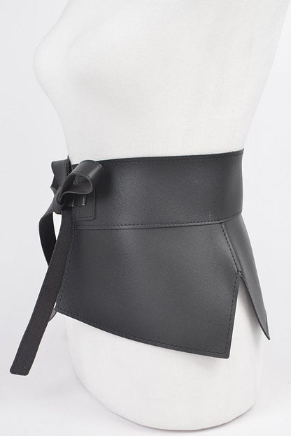 Iconic Faux Leather Skirt Tie Belt Artini Accessories