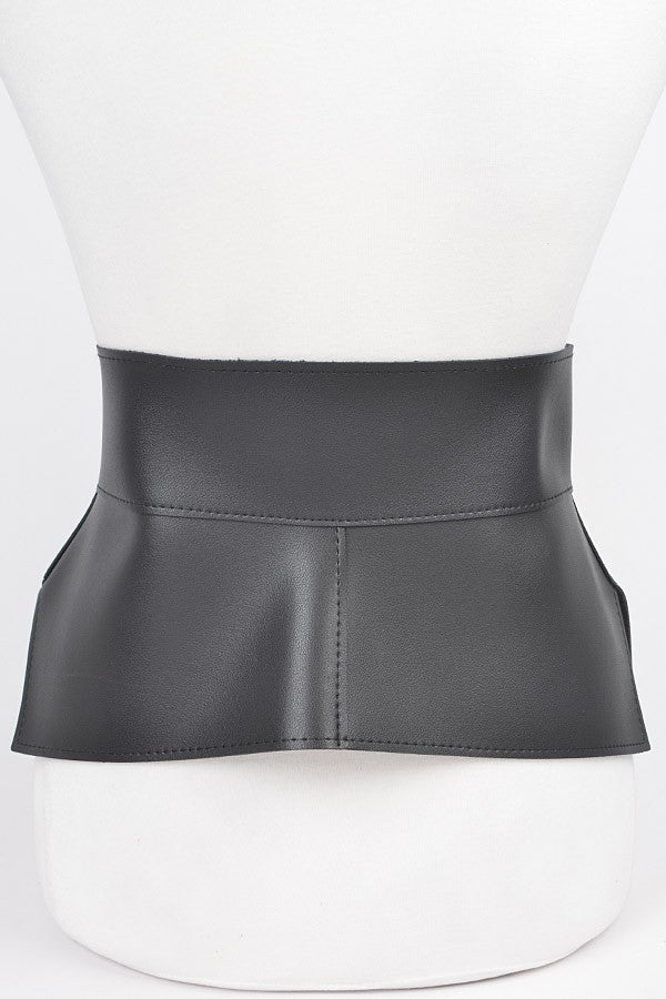 Iconic Faux Leather Skirt Tie Belt Artini Accessories