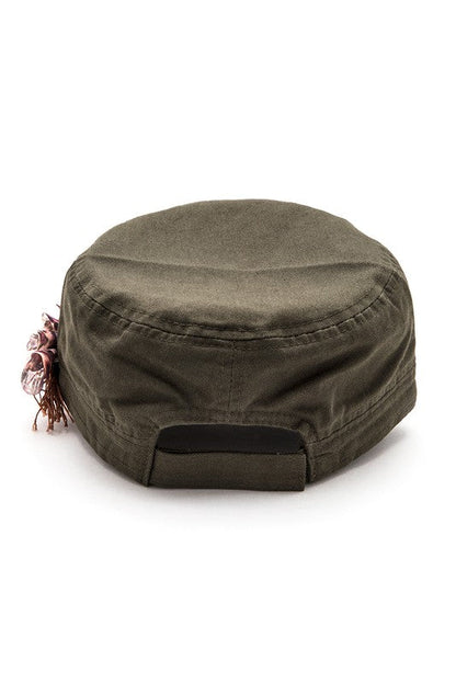 Crystal Lace Embellished Cadet Hat LA Jewelry Plaza