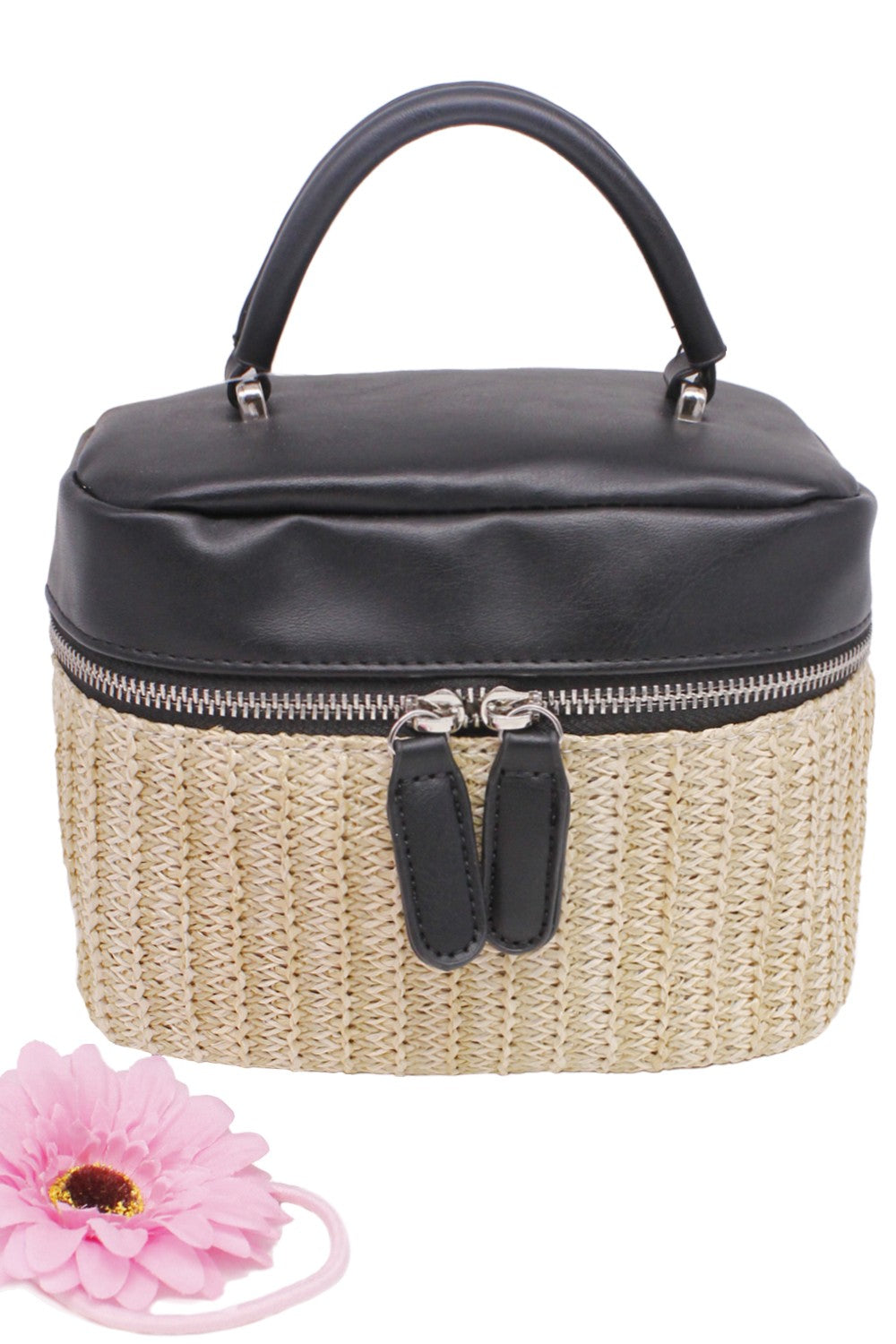 Woven Summer Crossbody Mini Picninc Bag Bella Chic