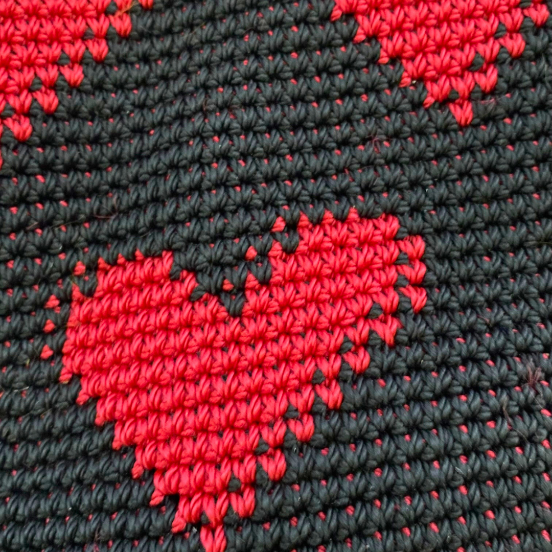 Catalina Hearts Crochet Cross-Body Bag One of a Kind - Mexico  DAME BOHEME