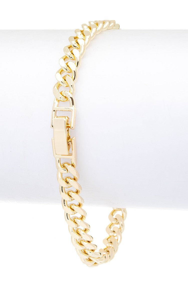 Emerald CZ Charm Gold Bracelet LA Jewelry Plaza