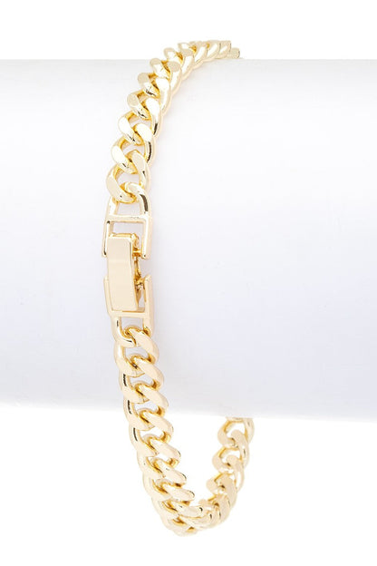 Emerald CZ Charm Gold Bracelet LA Jewelry Plaza
