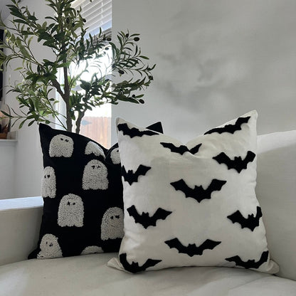 Halloween Throw Pillow Covers - Bats, Ghosts  DAME BOHEME