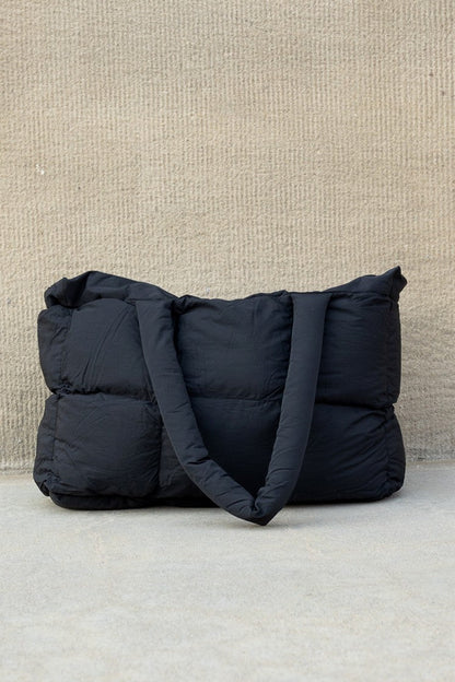 Daphne Top Zip Puffer Tote Aili's Corner