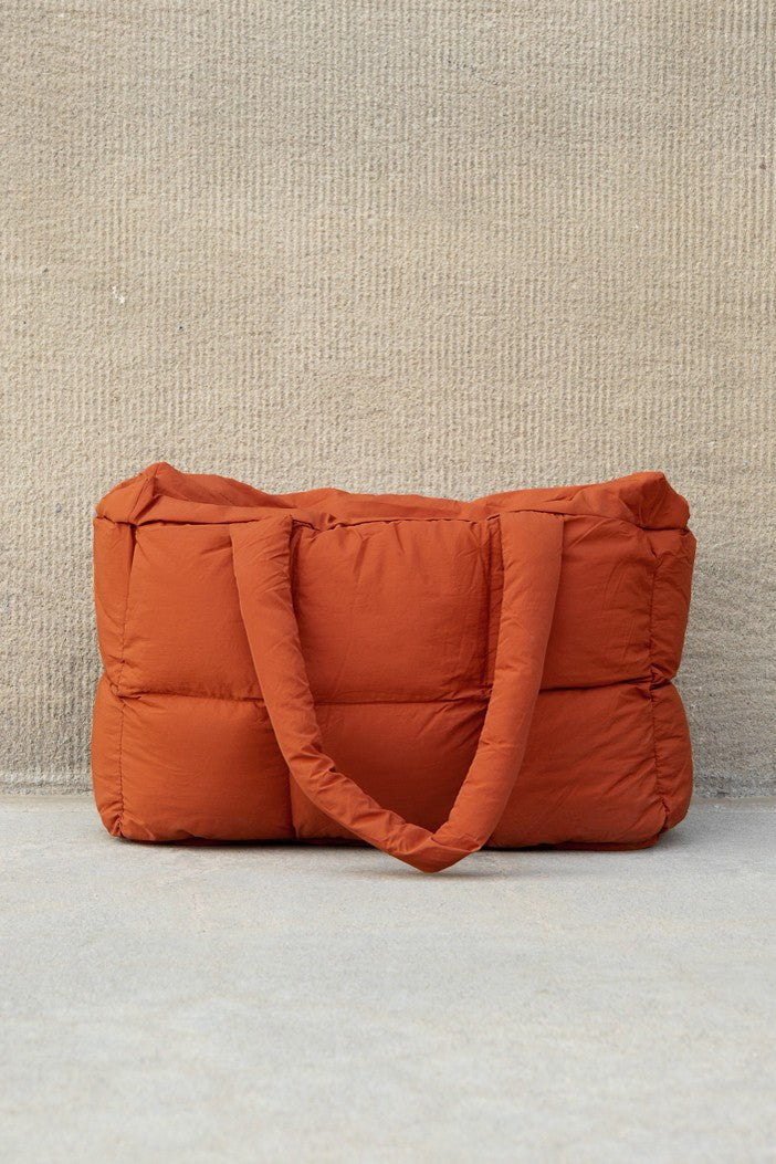 Daphne Top Zip Puffer Tote Aili's Corner