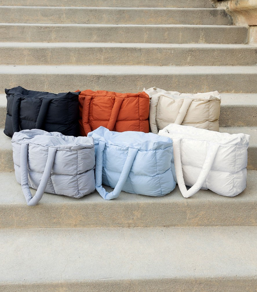 Daphne Top Zip Puffer Tote Aili's Corner