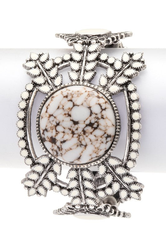 Iconic Stone Western Boho Stretch Bracelet LA Jewelry Plaza