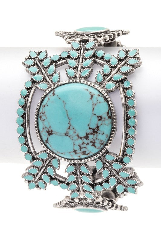 Iconic Stone Western Boho Stretch Bracelet LA Jewelry Plaza