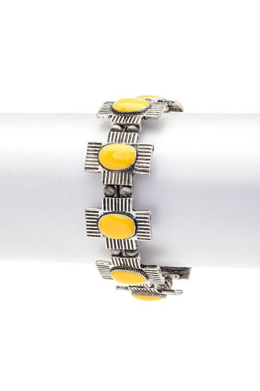 Oversized Western Boho Stretch Bracelet LA Jewelry Plaza