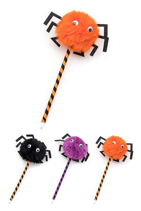 Halloween Spider PomPom Pen Set  DAME BOHEME