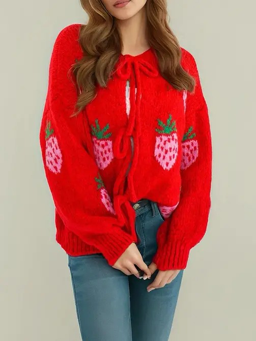 Strawberry Cardigan  DAME BOHEME