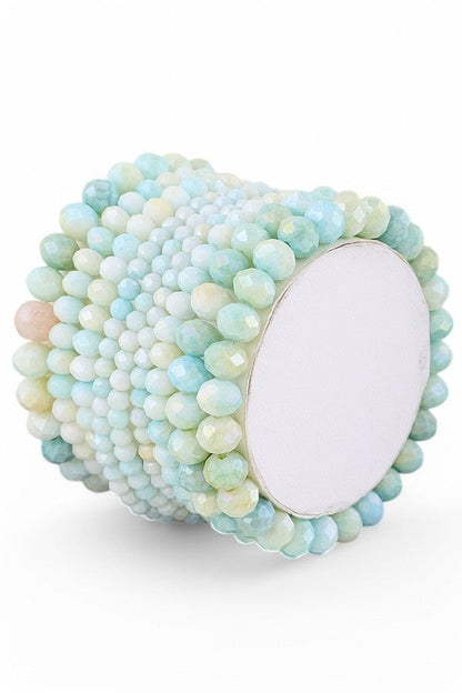 Mix Shades Layered Stretch Bracelet Set LA Jewelry Plaza