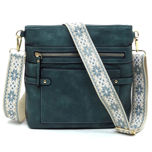 Guitar Strap Faux Leather Crossbody Bag Fashion World