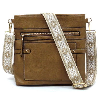 Guitar Strap Faux Leather Crossbody Bag Fashion World