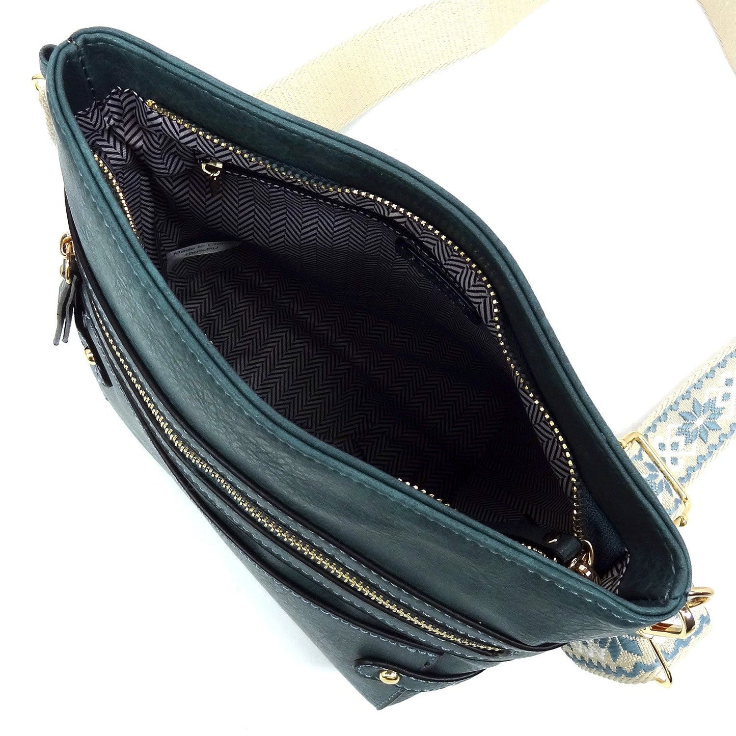 Guitar Strap Faux Leather Crossbody Bag Fashion World