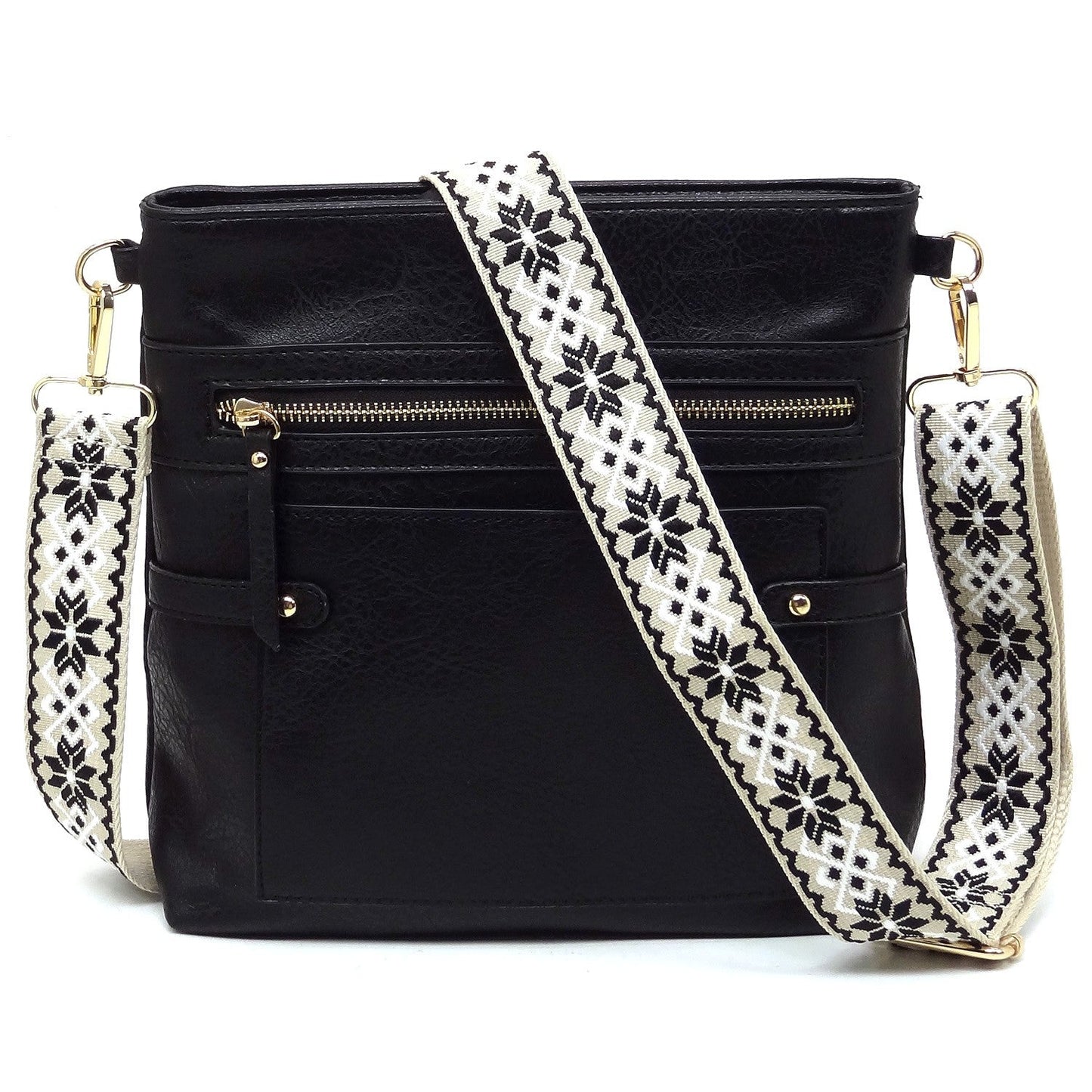 Guitar Strap Faux Leather Crossbody Bag Fashion World