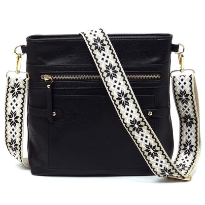 Guitar Strap Faux Leather Crossbody Bag Fashion World